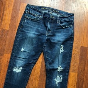 Men’s American Eagle Ripped Skinny Jeans 33x30